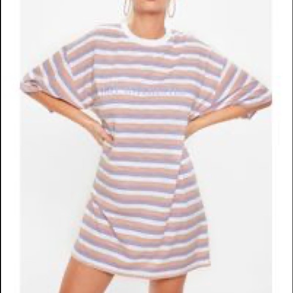 Misguided ‘Not Interested’ oversized Tshirt Dress - Picture 6 of 6